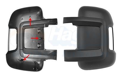 Van Wezel 1651841 Cover side left mirror 1651841 1651841 Van Wezel Cover side left mirror