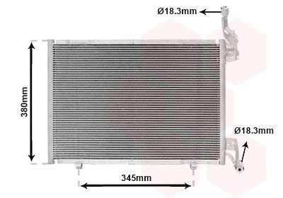 18005640 Van Wezel AC Condenser