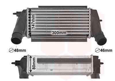 Intercooler Ford B-Max: 18014702 Van Wezel Intercooler, charger