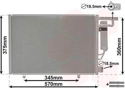 18015707 Van Wezel AC Condenser