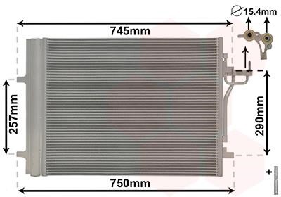 18015717 Van Wezel AC Condenser