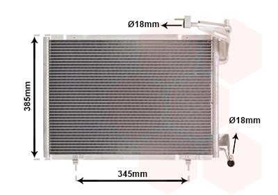Aircon condenser Ford Ecosport: 18015718 Van Wezel AC Condenser