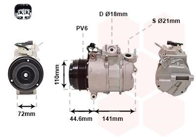 Van Wezel 1801K719 Compressor, air conditioning 1801K719 1801K719 Van Wezel Compressor, air conditioning