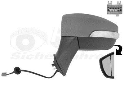 1803805 Van Wezel Rearview mirror external left