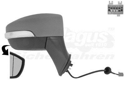 1803806 Van Wezel Rearview mirror external right