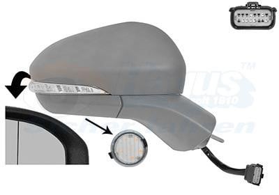 Van Wezel 1883818 Rearview mirror external right 1883818 1883818 Van Wezel Rearview mirror external right