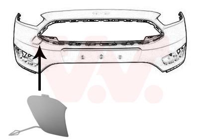 1947587 Van Wezel Trim front bumper left