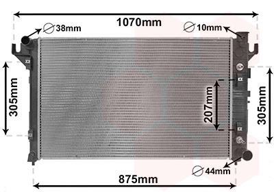 Oil cooler heat exchanger Dodge: 20012704 Van Wezel Engine cooling radiator
