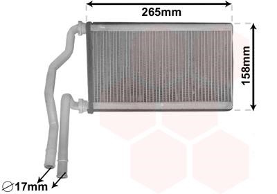 27006273 Van Wezel Heat exchanger, interior heating