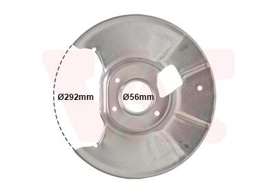 Brake dust shield Mazda: 2754373 Van Wezel Brake dust shield