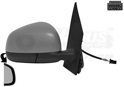 Outside mirror Smart: 2916818 Van Wezel Rearview mirror external right