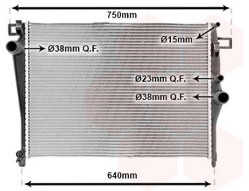 30002703 Van Wezel Engine cooling radiator