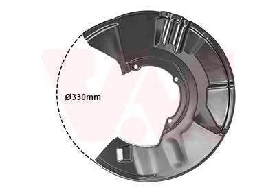 3028372 Van Wezel Brake dust shield