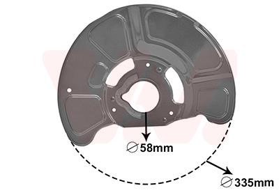 3044371 Van Wezel Brake dust shield