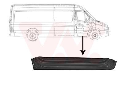 Exterior door components Mercedes Sprinter: 3077272 Van Wezel Repair part door