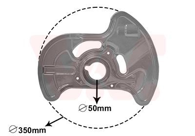 3091372 Van Wezel Brake dust shield