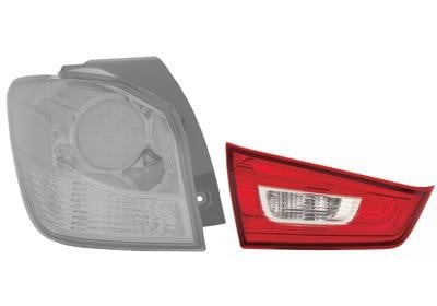 Back lights Mitsubishi ASX: 3201933 Van Wezel Tail lamp inner left