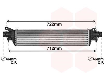 37004661 Van Wezel Intercooler, charger