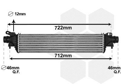 Turbocharger intercooler Opel Adam: 37004663 Van Wezel Intercooler, charger