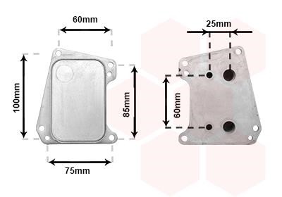 Van Wezel 37013720 Oil cooler 37013720