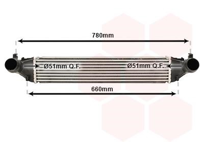 Intercooler Opel Astra K: 37014700 Van Wezel Intercooler, charger