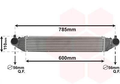 Intercooler charger Opel Astra K: 37014702 Van Wezel Intercooler, charger