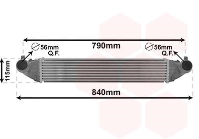 37014704 Van Wezel Intercooler, charger