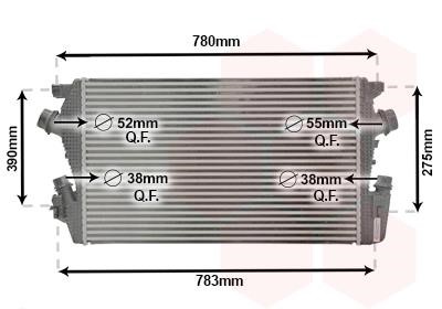 Intercooler charger Opel Cascada: 37014706 Van Wezel Intercooler, charger