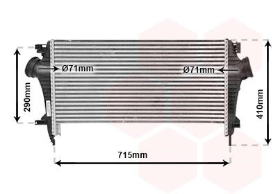 37014707 Van Wezel Intercooler, charger