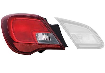 Rear tail light Opel Corsa E: 3804931 Van Wezel Tail lamp upper left