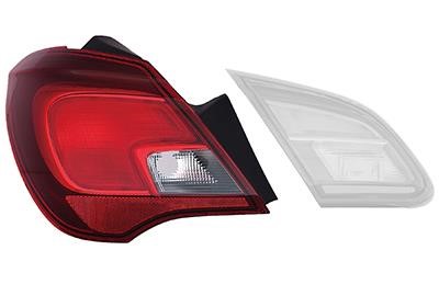 Tail lights Opel Corsa E: 3804935 Van Wezel Tail lamp upper left