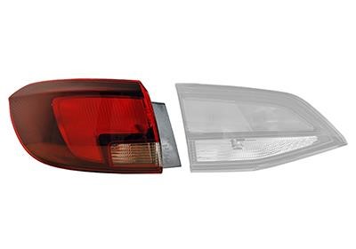 Back lights Opel Astra K Sports Tourer: 3811931 Van Wezel Tail lamp upper left