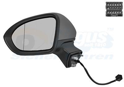 Outside mirror Opel Astra K: 3810807 Van Wezel Rearview mirror external left