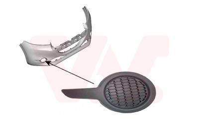 4034592 Van Wezel Front bumper grille (plug) right