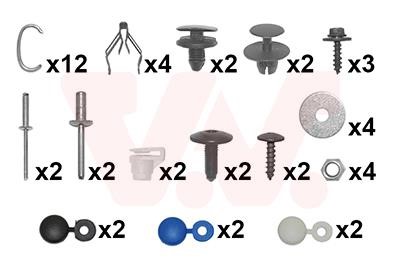 4076794 Van Wezel Mounting bumper, set