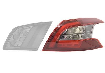 Rear tail light Peugeot 308: 4088932 Van Wezel Tail lamp upper right