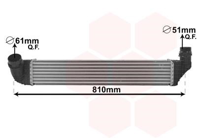 43004614 Van Wezel Intercooler, charger