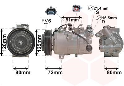 Van Wezel 4300K628 Compressor, air conditioning 4300K628 4300K628 Van Wezel Compressor, air conditioning