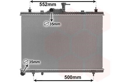 Van Wezel 43012705 Engine cooling radiator 43012705 43012705 Van Wezel Engine cooling radiator