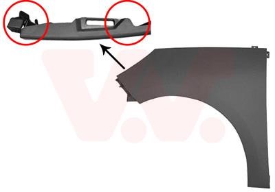 Front wing panel Renault Scenic: 4346657 Van Wezel Front fender left