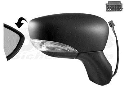 4373806 Van Wezel Rearview mirror external right