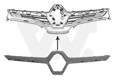 4382518 Van Wezel Grille radiator