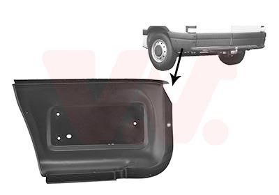 Fender repair parts Renault Master: 4387133 Van Wezel Repair part rear fender left