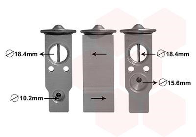 53001638 Van Wezel Air conditioner expansion valve