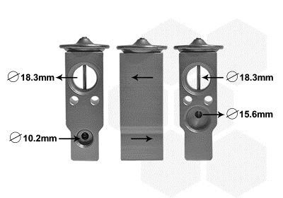 53001703 Van Wezel Air conditioner expansion valve