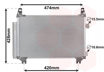 53015701 Van Wezel AC Condenser