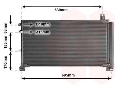 53015706 Van Wezel AC Condenser