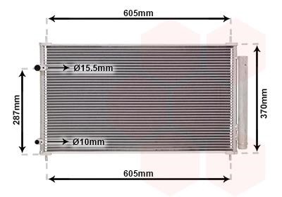 Air con condenser Toyota Yaris: 53015709 Van Wezel AC Condenser