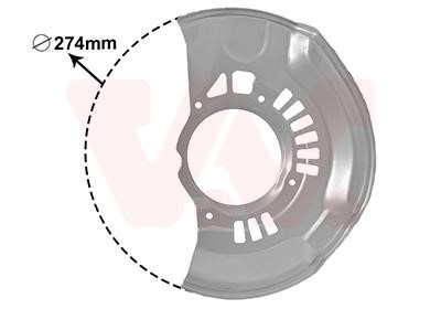 5308371 Van Wezel Brake dust shield