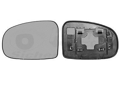 5410831 Van Wezel Wing mirror glass, left
